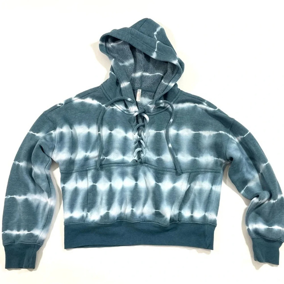 FP Free People Movement Believer Tie Dye Hoodie Ozark Mist Combo - Picture 2 of 7